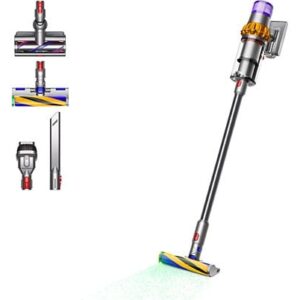 Aspirador escoba - Dyson V15 Detect™ Absolute, Potencia succión 240 AW, 60 min, Inteligente y Potente, 3 Modos, Tecnología Láser, Sensor Suciedad