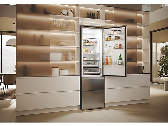 ASSET_MMS_140654975-1 Frigorífico combi - Haier 3D 60 Series 5 HTW5620CNMG, No Frost, 205 cm, 414 l, My Zone, Direct Access, Inox