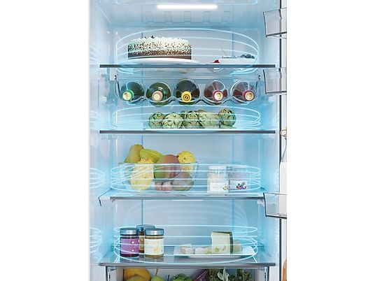 ASSET_MMS_140655079 Frigorífico combi - Haier 3D 60 Series 5 HTW5620CNMG, No Frost, 205 cm, 414 l, My Zone, Direct Access, Inox