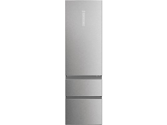 Frigorífico combi - Haier 3D 60 Series 5 HTW5620CNMG, No Frost, 205 cm, 414 l, My Zone, Direct Access, Inox