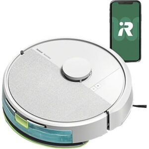 Robot friegasuelos - iRobot Roomba® 105 Combo Y311240, 12.8V, 200 ml, Autonomía 2h, Blanco