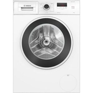 Lavadora carga frontal - Bosch WGE03200ES,Serie 2, 8 kg, 1.200 rpm, 13 programas, Higiene Plus, Motor EcoSilence, Blanco