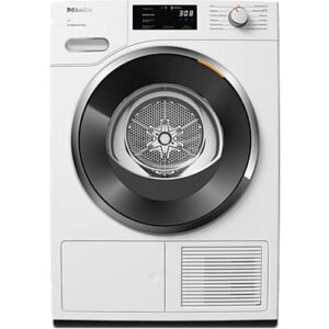 Secadora bomba de calor - Miele TWH780WP EcoSpeed &9kg, 9 kg, 10 Programas, DirectSensor, SilenceDrum, DryCare 40, Blanco loto