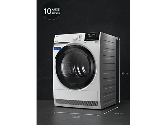 ASSET_MMS_166573704-2 Secadora bomba de calor - AEG TR719G4PB, 9 kg, 10 programas, MixDry, Display LED, Blanco
