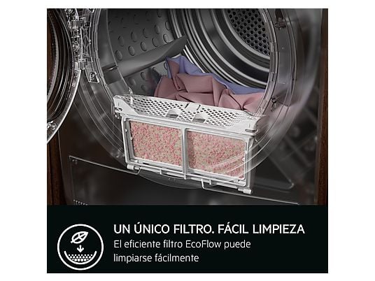 ASSET_MMS_166573710 Secadora bomba de calor - AEG TR719G4PB, 9 kg, 10 programas, MixDry, Display LED, Blanco