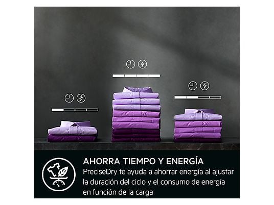 ASSET_MMS_166573712-2 Secadora bomba de calor - AEG TR719G4PB, 9 kg, 10 programas, MixDry, Display LED, Blanco