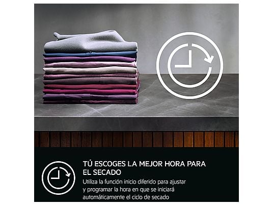 ASSET_MMS_166573714-1 Secadora bomba de calor - AEG TR719G4PB, 9 kg, 10 programas, MixDry, Display LED, Blanco