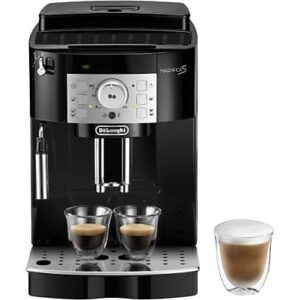 Cafetera superautomática - De'Longhi Magnifica S ECAM22.113.B, 1450 W, 15 bar, Molinillo integrado, Sistema Thermoblock, Vaporizador, Negro